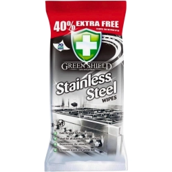 Green Shield Stainless Steel Chusteczki do czyszczenia stali nierdzewnej 50+20szt GRATIS