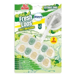 Airpure Toilet Rim Blocks 6in1 Citrus Zing Zawieszka do WC 2x50g