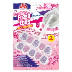 Airpure Toilet Rim Blocks 6in1 Fresh Flowers Zawieszka do WC 2x50g