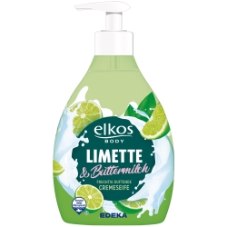 Elkos Cremeseife Limette & Buttermilch Mydło w płynie z pompką 500ml